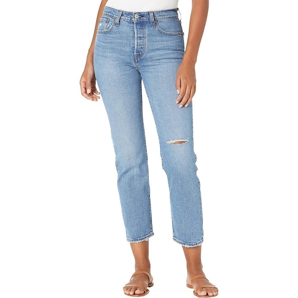 LEVI'S Premium NWT Wedgie Straight Blue Jeans Salsa Spice Size 30